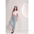 Wide Leg Pants Women's Blue and White Stripe Pants Factory